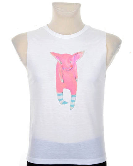 Tank Top - Pig Graphic for Men and Women