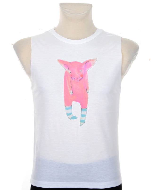Tank Top - Pig Graphic for Men and Women