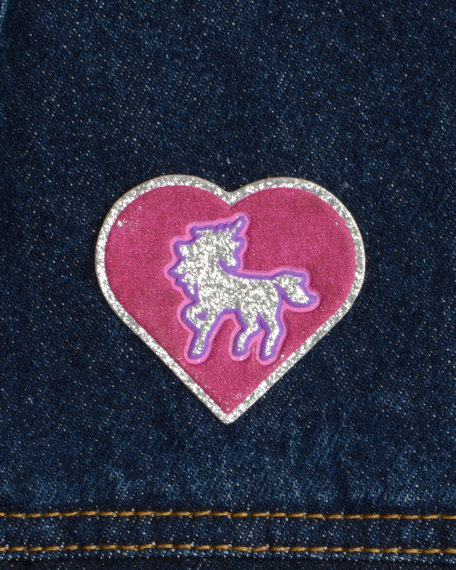 Glitter klistermærke til Valentinsdag