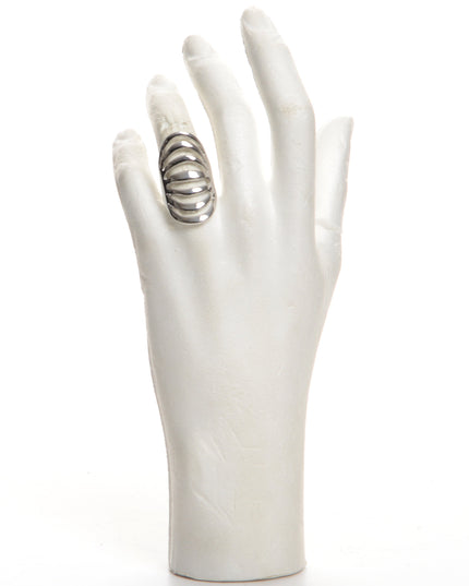 Anillo de Cromo Rayado