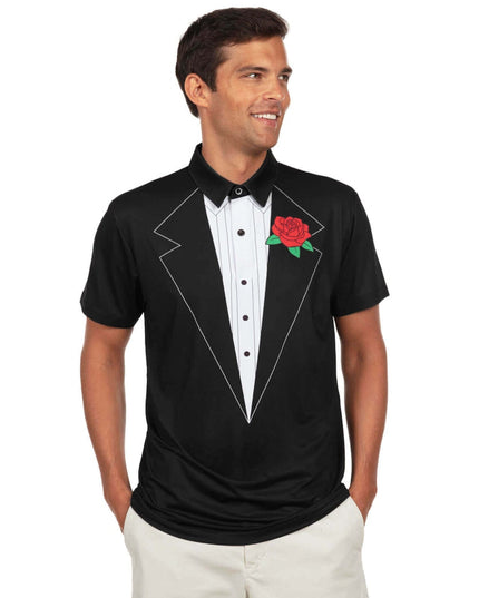 Men's Tuxedo Golf Polo