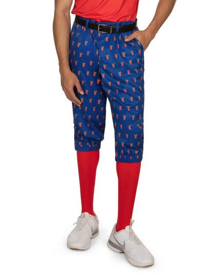 Mænds Bloody Mary Golf Knickers med Røde Golf Sokker