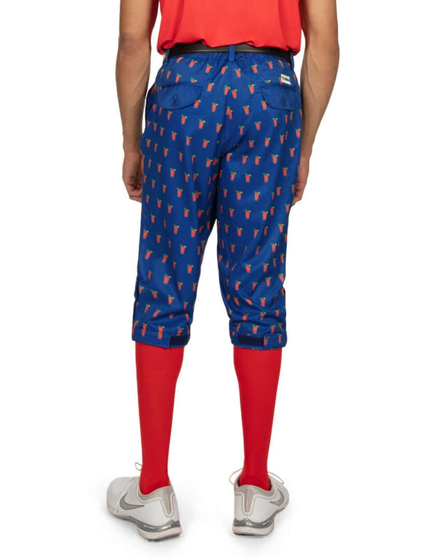 Mænds Bloody Mary Golf Knickers med Røde Golf Sokker