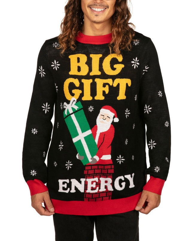Men's Big Gift Energy Ugly Christmas Sweater
