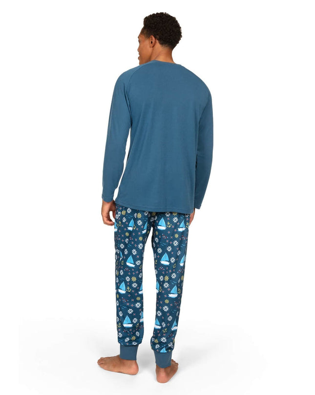 Men's Boats & Ho Ho Hos Crew Neck Pajama Set