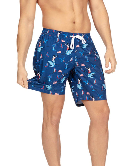 Fin Riding Founder Stretch Swim Trunks - 7.5" Inseam