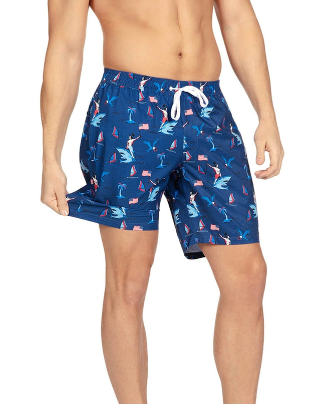 Fin Riding Founder Stretch Swim Trunks - 7.5" Inseam
