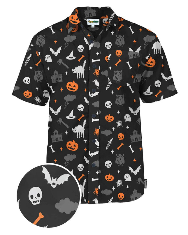 Men's Halloween Night Button Down Shirt