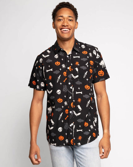 Men's Halloween Night Button Down Shirt