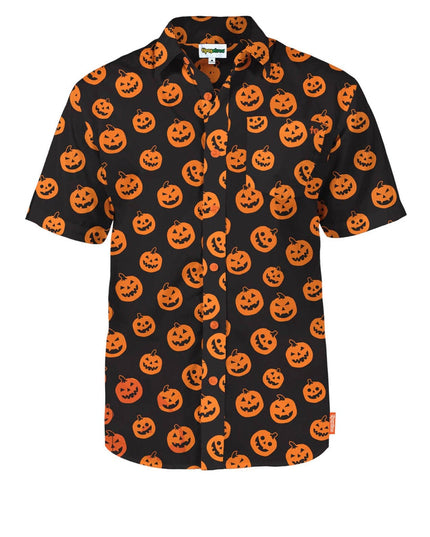 Men's Pumpkin Button Down Shirt
