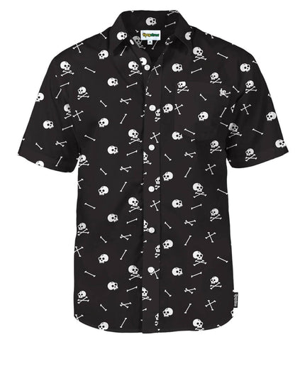 Men's Skeleton Button Down Shirt