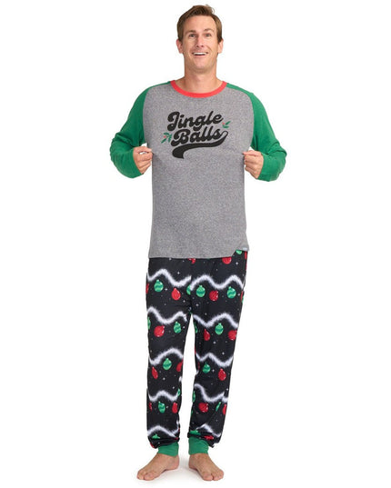 Mænds Jingle Balls Crew Neck Pyjamasæt