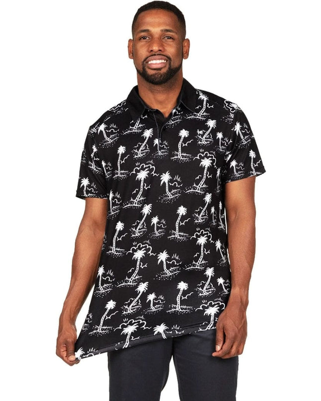 Men's Monochrome Moonlight Disc Golf Polo