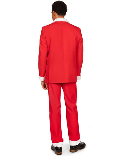 Mænds Fuzzy Julemand Blazer med Slips