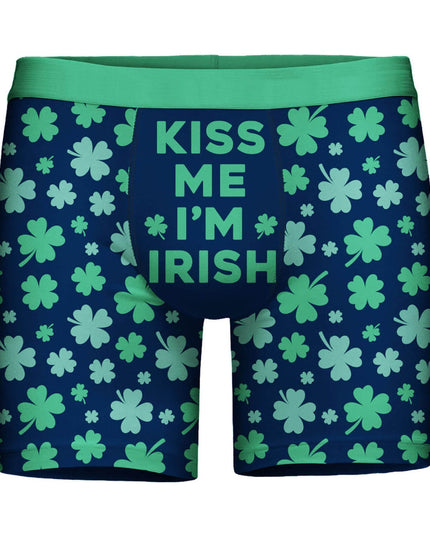 Mænds Kiss Me I'm Irish Boxer Briefs