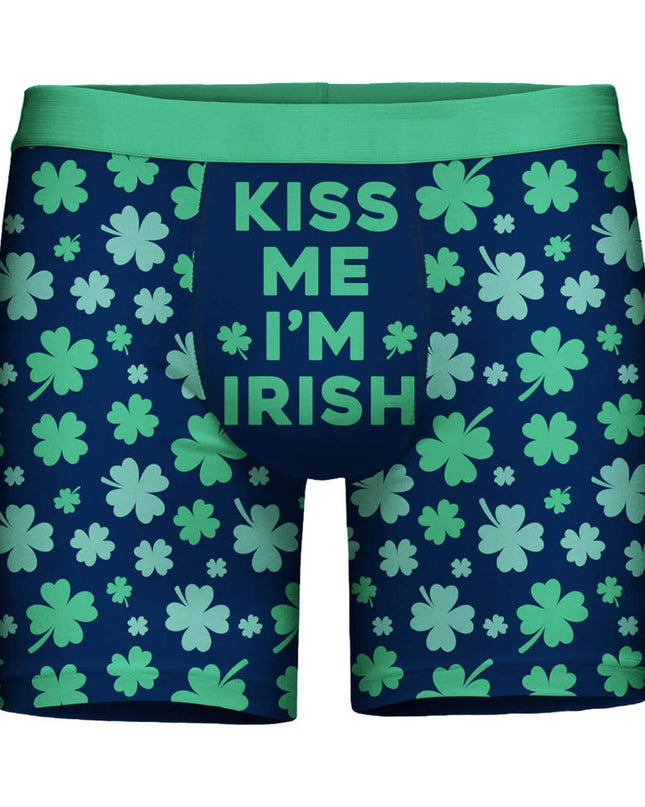 Mænds Kiss Me I'm Irish Boxer Briefs