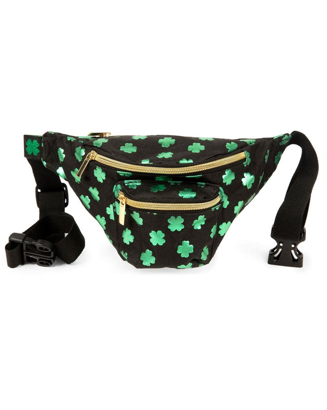 Metallic Clover Fanny Pack