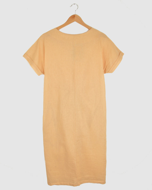 Canvas Summer Dress - Beige