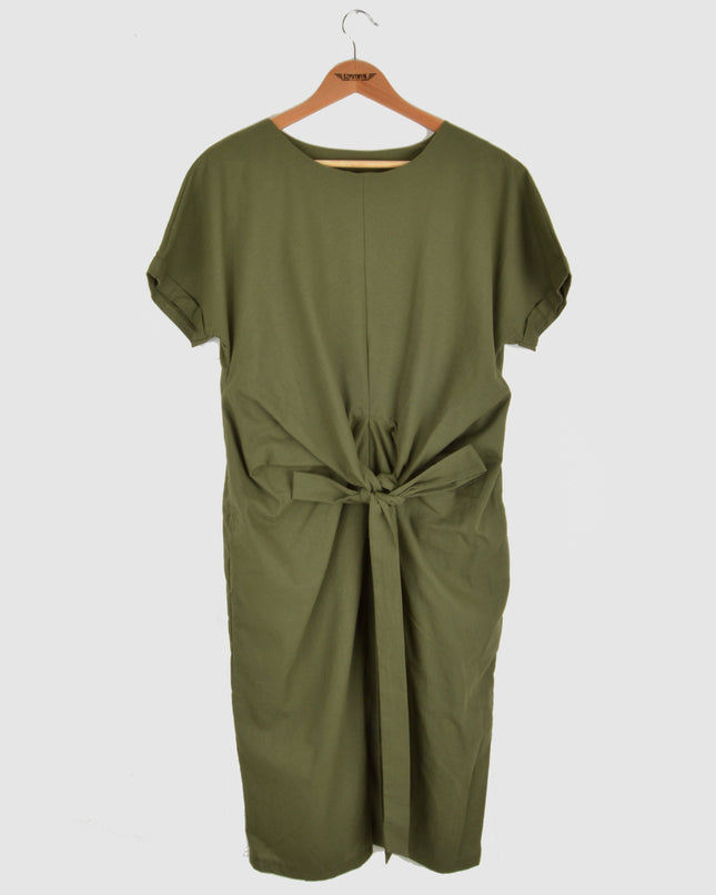Canvas Summer Dress - Khaki