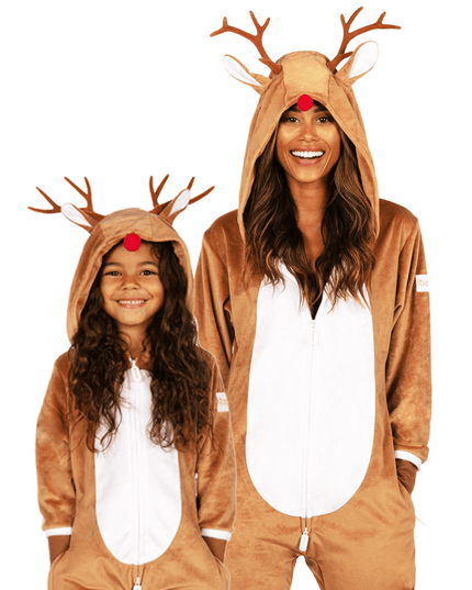 Mommy & Me Rudolph Christmas Jumpsuits