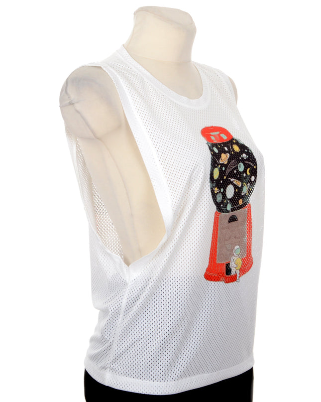 Galaxy Print Sleeveless Top for Men and Women