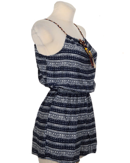 Tied Striped Romper I