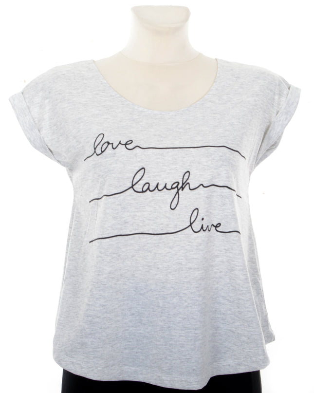 Tank Top - Love, Laugh, Live Message for Men and Women