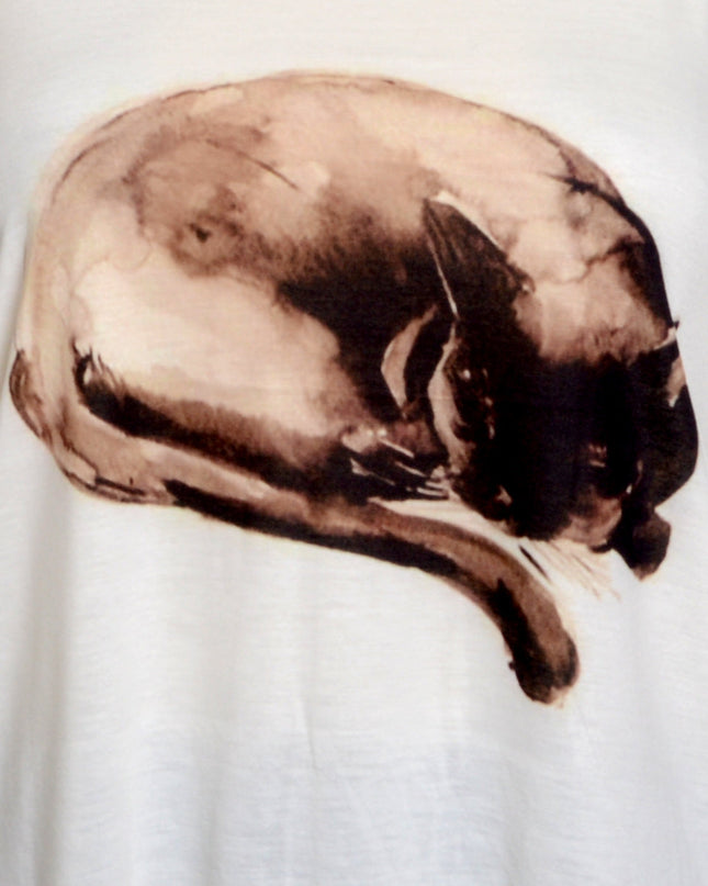 Long Sziámi stilfuld top til mænd og kvinder