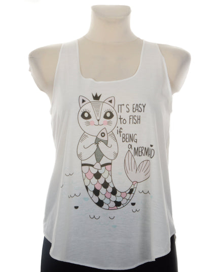 Tank Top - Mermaid Cat Design for Men and Women