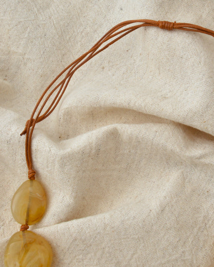 Necklace - Brown Bead for Holiday Style