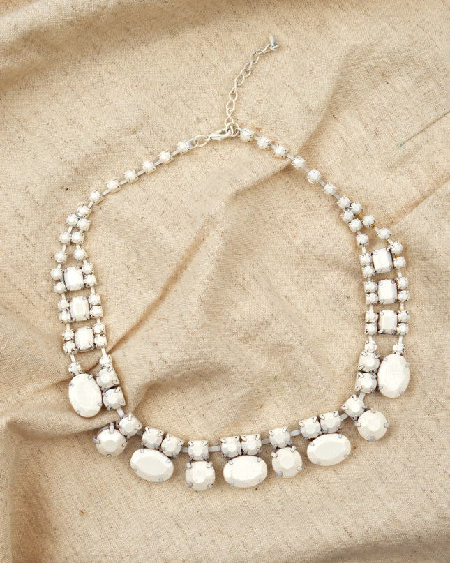 Elegant Matte White Necklace