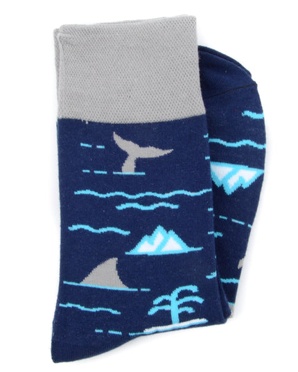 Fun Christmas Socks - Ocean Theme