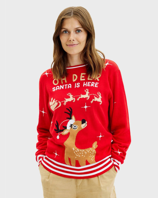 Oh Deer Christmas Sweater for Women