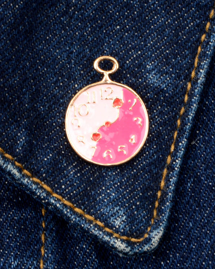 Clock Enamel Pin