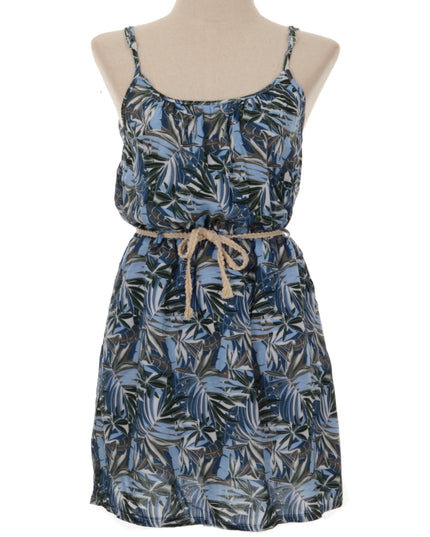 Sommerkjole - Blå Palm Design