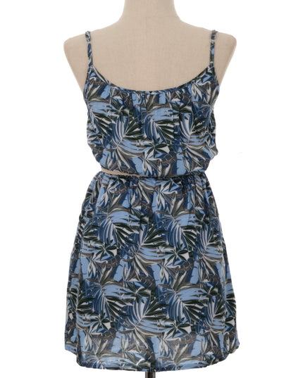 Sommerkjole - Blå Palm Design