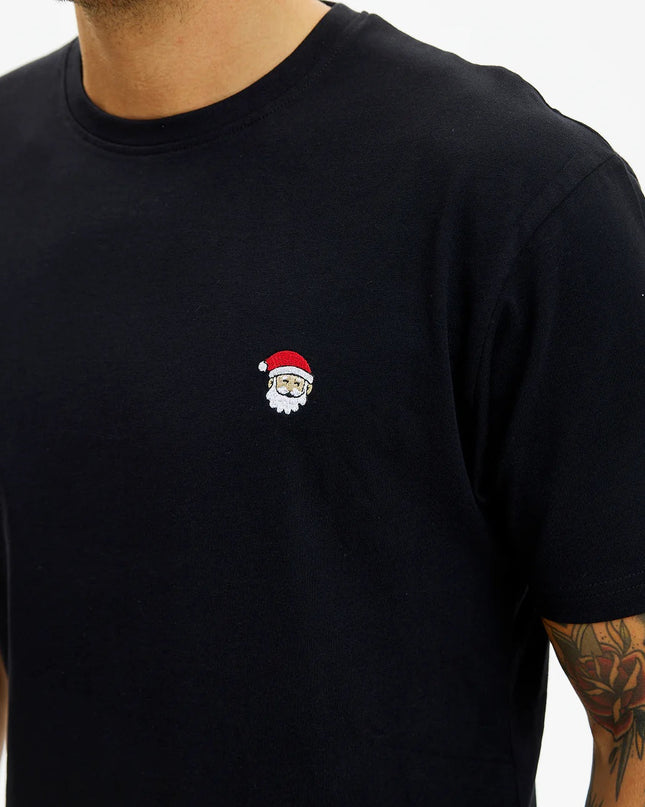 Unisex Christmas T-Shirt "Santa" in Black
