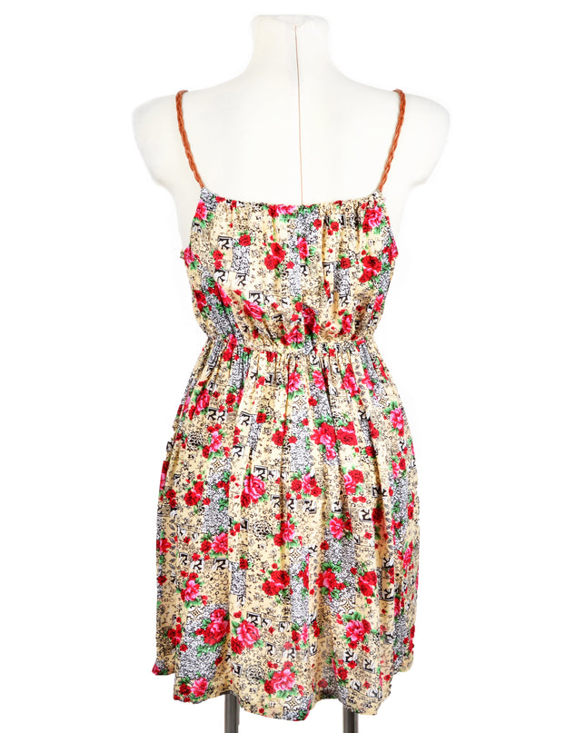 Red Floral Summer Dress - Bright and Cheerful