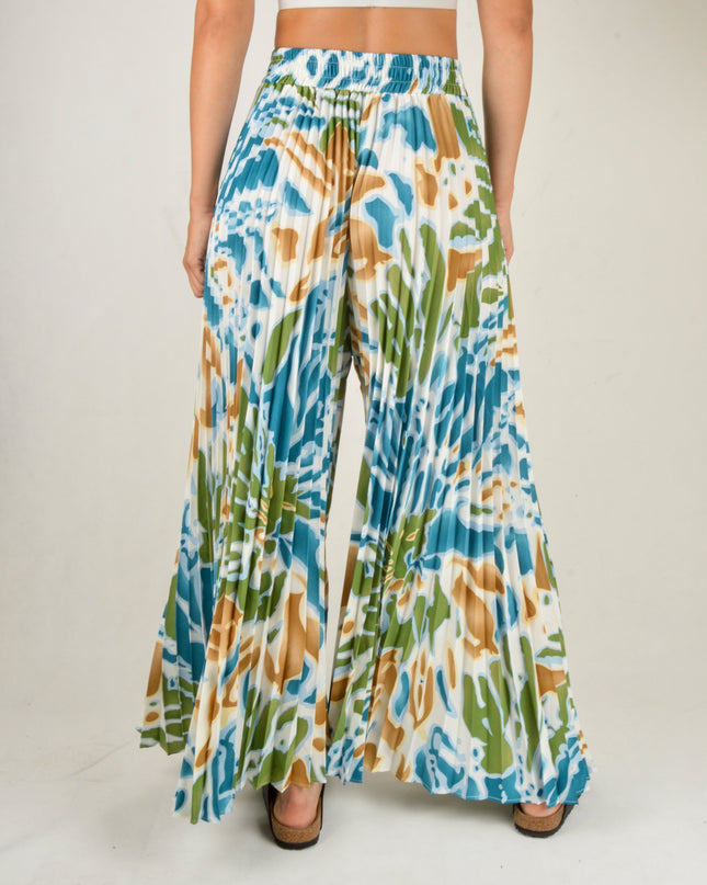 Pantalones Plisados Océano