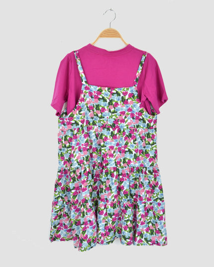 2in1 Dress - Purple Floral