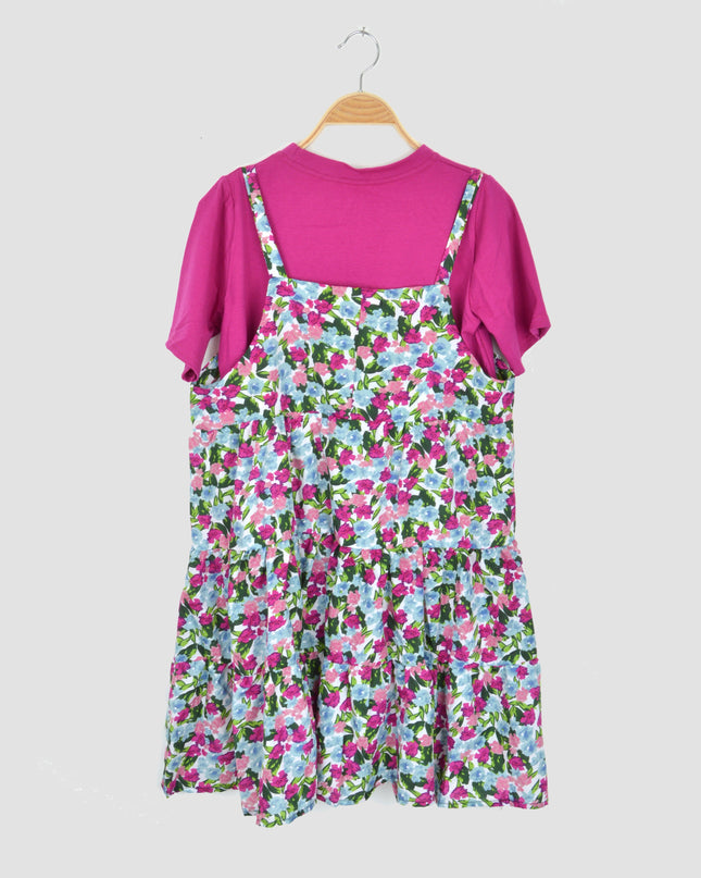 Lilla Blomster 2i1 Kjole