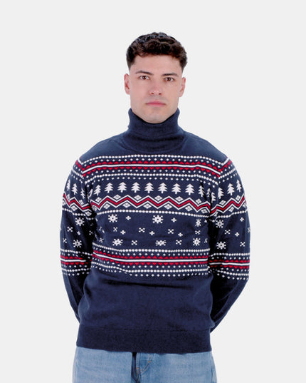 Suéter navideño para parejas Frosted Pearl en algodón orgánico