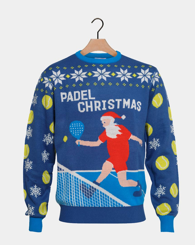 Blue Christmas Sweater for Couples