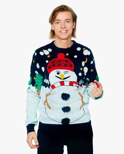 3D Snowman Christmas Sweater