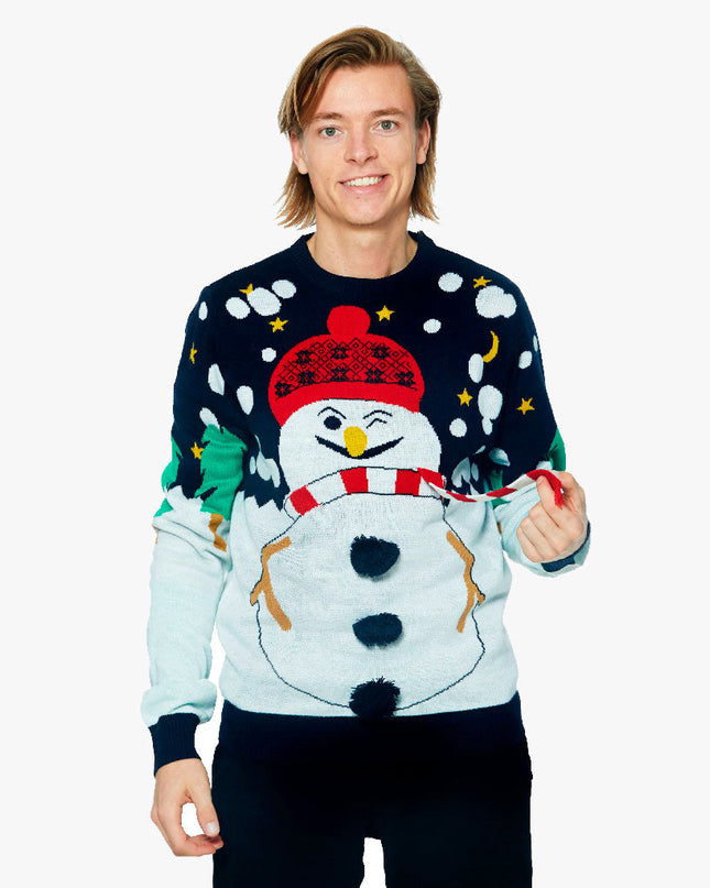 3D Snowman Christmas Sweater