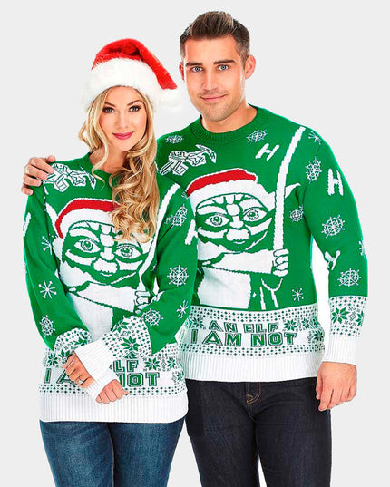 "I Am Not an Elf" Couples Christmas Sweater