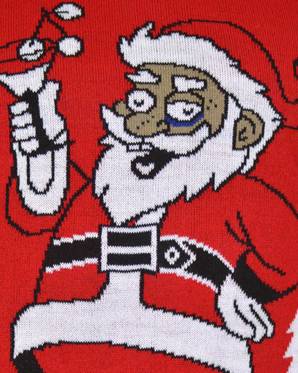 Santa with a Martini Christmas Sweater