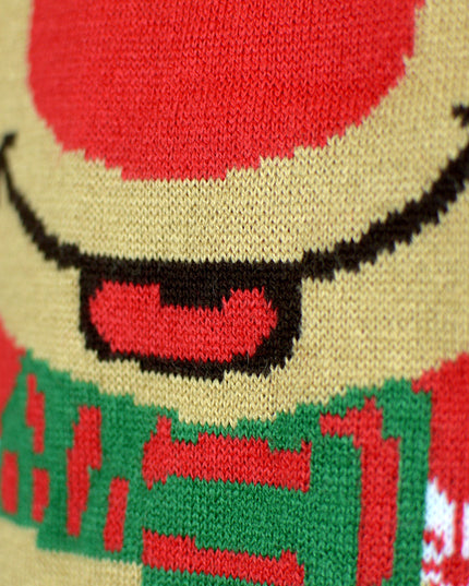 Rensdyr Par Juletrøje med Scarf