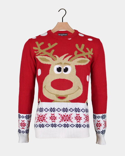 Jersey navideño rojo para parejas