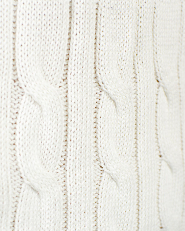 Chic White Christmas Sweater for Kids with Organic Cotton Reindeer